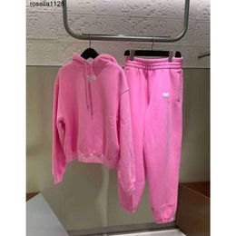 Designer 23ss Nieuwe Losse Letter Afdrukken Trainingspakken Mannen Vrouwen Pluche Trui modemerk Sweatshirt Katoen Winterjas Broek Herfst damespak