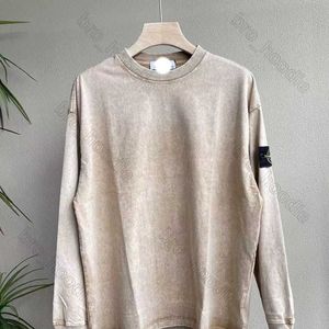 Designer Stones Island Sweat à capuche pour hommes Sweat-shirt pour femmes Pulls à capuche lavés à l'eau Rétro Col rond Manches longues Vêtements Printemps Tech Fleece Jumper 1IL4