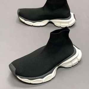 Designer 3XL Sneaker Chaussette Bottes en tricot Chaussures décontractées pour femmes Hommes Luxe Tripler Noir Blanc Plate-forme Vintage Baskets Runner Chaussures 36-46 avec boîte NO467
