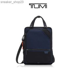 Designer 6602039d Tote Tumiis Backpack Back Travel Pack Harrison Series Business Multifinectionment Daily Commutant Handbag Male Bag TD7i
