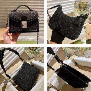 Diseñador 764191 Bolsa de mezclilla Ophidia 2GS Mujeres Mochila de hombro pequeña delgada Gbags Bolsas de axilas Bolso Tote Damas de alta calidad Compras Axila Paquete axilar