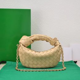 Designer 7A met doos Kwaliteitsbakken schoudertas Ketentassen Luxe mode Dames Geweven echt leer groene portemonnee Rits Handtas Lamsleer Hobo Winkeltasje