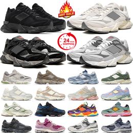 Déscripteur en livraison gratuite 9060 Chaussures de course Hommes Femmes 9060s Triple Bricks Bricks Bois Salt de mer Blanc Champignon Gris Blue Haze 2002R 550 530 MENS