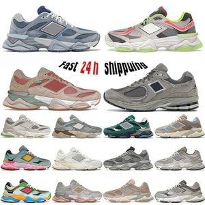 Designer 9060S Chaussures de course Men Femmes 2002r Pack Rose Olive Bricks Wood 530 Rain Cloud Gris 550 Salt Salt Blue Haze White Blanc Black Trainers Outdoor