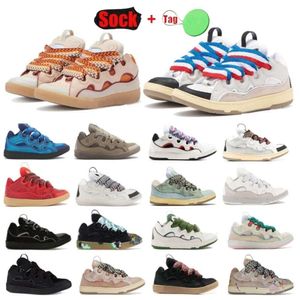 Designer 90s Curb Sneakers Lavis Chaussures en cuir Skate Low Top Trainers hommes Femmes à lacets en caoutchouc nappa Plateforme plate extraordinaire Scarpe Schuhe Chaussures