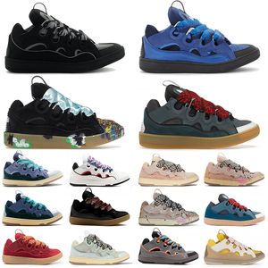 Designer 90S Extraordinaire Sneaker Mesh Woven Lace-Up Lavines Chaussures Style en cuir en relief Lavinas Curb Lavins Sneakers Mentide Femmes Calais de caoutchouc Sole