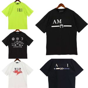 Designer A Miri Mens Tshirt Femmes T-shirt Couple Street Marque Chemise de mode Imprimer Amirs Manches courtes Casual Lâche T-shirt pour hommes Col rond Taille S-XL