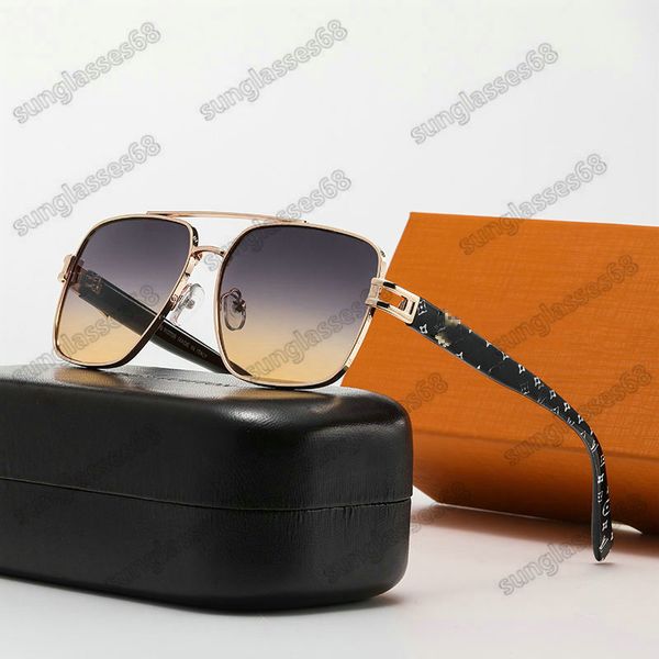 Gafas de sol ovaladas de metal de diseñador para hombres y mujeres, gafas de sol salvajes para fotografía callejera al aire libre para conductores, gafas de sol de negocios, gafas de sol con flores y letras