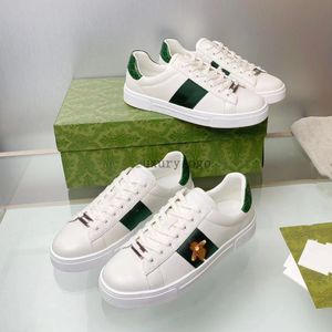 Designer Ace Italië Luxe Sneakers Platform Lage Heren Dames Schoenen Vrijetijdskleding Trainers Tijger Geborduurd Ace Bee Groen Rood 1977 Strepen Heren Schoen Sneaker 1.25 a6