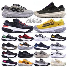 Diseñador ACG Mountain Fly 2 Zapatos bajos hombres mujeres Triple Negro Blanco Oro Nasu 2 GTX SE Acg significa todas las condiciones Equipo para correr Entrenadores deportivos Zapatillas de deporte