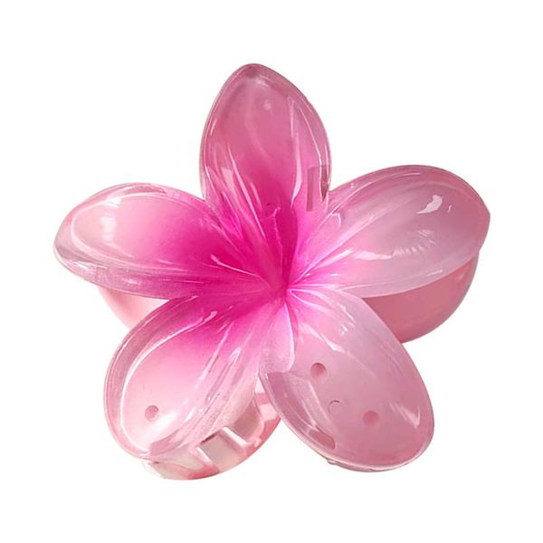 Diseñador acrílico verano Hawaii simulación flor pelo Clip horquilla flor tocado para playa boda accesorios para el cabello fiesta