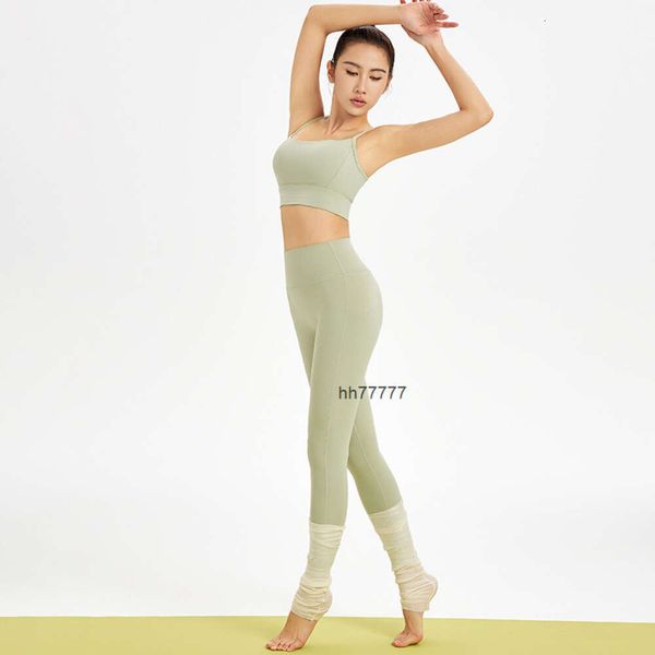 Designer Ensembles actifs Spring New High Beauty Sports Dopamine portant des vêtements de yoga Pantalons de yoga Set Womens Peach Hip Running Fitness Vêtements