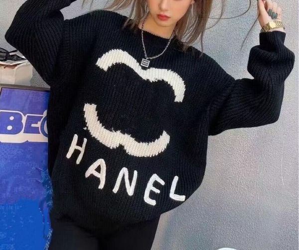 Designer Version avancée Pulls pour femmes France Vêtements à la mode Lettre graphique broderie col rond canal sweat à capuche marques de luxe pull T