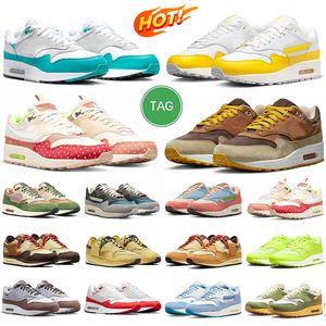 Designer Air 1 86 87 Zapatos casuales Clear Jade Ironstone Volt Pale Ivory Ugly Duckling Tour Yellow Best Friend Mica Green Big Bubble Zapatillas de deporte para hombres y mujeres