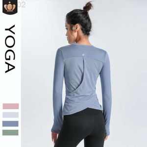 aloyoga woman leggings mujeres Diseñador Al Yoga Legging Verano Cintura alta Levantamiento de cadera Sin rastro Pantalones desnudos Aloyoga Manga larga para mujer Espalda Deportes de secado rápido Top ajustado B