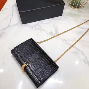 Designer Alligator Leren schoudertassen handtassen clutch dame koeienhuid Kwastje handtas messenger Krokodil Envelop dames crossbody tas Mode puur 2024