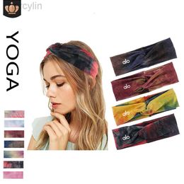 Designer Aloo Cap Yoga Yoga Stirnband Outdoor Laufen Fitness Elastisch schweißabsorbierend Batik Sport Stirnband