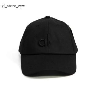 Diseñador Aloo Yoga Ball Cap Yoga Sombrero de béisbol Moda Verano Mujeres Versátil Cabeza grande Envolvente Show Face Hat Use Duck Tongue Hat para Lulus Black 1204