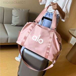 Sac de créateur Aloyoga Al Aloos Yoga Fitness Bag Sac de yoga portable Séparation humide et sèche pour femme Sac de bagage étanche de grande capacité Sac de voyage sur courte distance