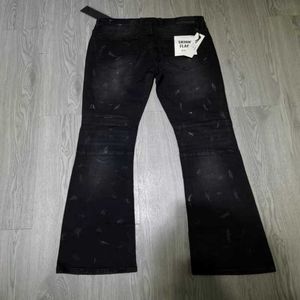 Designer American KDND Jeans Men's Splash-Ink Stretch évasé Jeansp58s