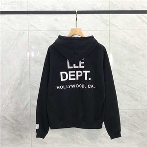 Designer American Mens Galler Oui Streetwear Depts Sweats à capuche Pull Mode Multicolore Basic Double Coton Femmes Lâche Manches Longues Imprimé Topsr01w