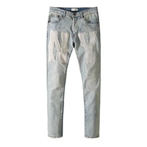 Designer Amirssmens NY jeans hommes non élastiques simples pantalons de mode décontractés Harlan Leggings