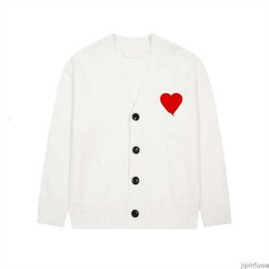 Designer Amis Cardigan Pull AM I Paris Sweats à capuche Amiparis Coeur Love Heart Jacquard Homme Femme France Marque De Mode À Manches Longues Vêtements Pull GWXX