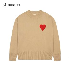 Designer Amis Paris Sweater Heren Dames Koreaanse Amis Sweater Mode Hartpatroon Ronde hals Knitwear Amis Sweatshirts Luxe merk Lover Amis Pull 6198