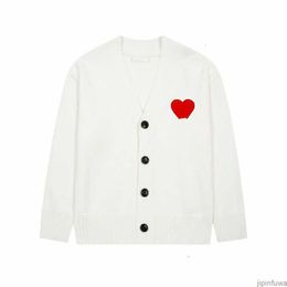 Designer Amis Unisex AM I Paris Sweater Amiparis Cardigan Sweat France Fashion Knit Jumper Love A-line Small Red Heart Coeur Sweatshirt S-xl STEY