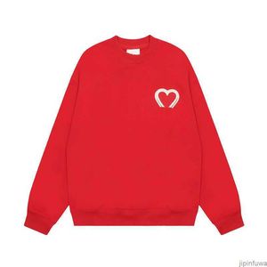 Diseñador Amis Unisex AM I Paris Suéter Moda Amiparis Sudadera con capucha Jumper Casual A-Line Pequeño Corazón Amor Coeur Sudor Invierno High Street Sudadera con capucha Cuello redondo W9SM