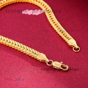 Chaîne de créateurs de créateurs larges 6 mm chaîne de liaison cubaine Gold Color Anklet Bracelet de cheville pour femmes hommes Fashioin