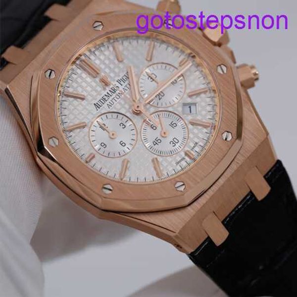 Designer AP Wrist Watch Epic Royal Oak Time 26320or Mens Watch 18K Rose Gold Automatic Sports MECHACICAL Watch World Watch Luxury Full Full Set avec diamètre de 41 mm