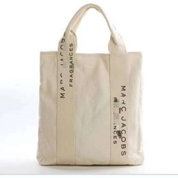 Designer Ape Bag Bapestar Japans tijdschrift Eenvoudige witte dikke canvas handtas Yuansufeng meisjes kleine frisse katoenen tas Tote