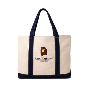 Designer Ape Bag Bapestar Cadeaux divers japonais Ape Head Sac fourre-tout en toile carré horizontal avec sac à main de shopping d'épissure de marque à la mode