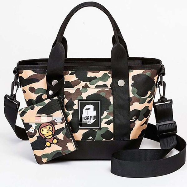 Diseñador bapestar Bag Shark Revista japonesa Apéndice Pack Comfort Ape Camo Tote Bag Wallet Conjunto de dos piezas Bapessta japonés y coreano