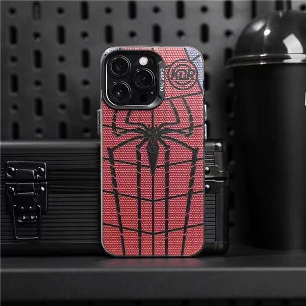 Designer Apple Phone Case Designer pour iPhone 15 Pro Max Cases Plus mignon 11 12 13 14 Pro Max Luxury Fashion Cover Shell Rind Spider Electroplate Grawl Shell