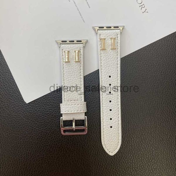 Design Apple Watch Bands Watch Strap pour Apple Watch Series 38mm Iwatch Bands Litchi Stria Leather AP Watchbands Bracelet Bracelet STRAPS IWATCHS 8 7 6 5 4 3 2