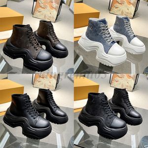 Designer ARCHLIGHT Laarzen Dames Enkellaars Mode Leer PLATFORM Sneakers Vintage Squad Winter Wollen laarsjes met doos