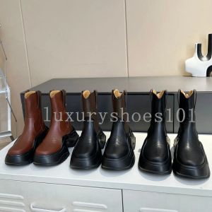 Bottines de styliste ARCHLIGHT pour femmes, bottines à plateforme, mode Squad, grosses bottes en laine et cuir, taille 35 à 40, hiver