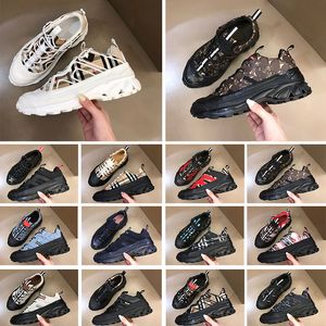 Designer Arthur Casual Chaussures Striped Vintage Sneakers Femmes Hommes Chaussure De Luxe Mode Baskets Plate-Forme En Daim En Cuir Sneaker Plaid Avec Boîte