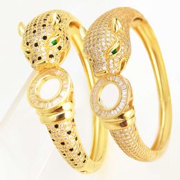 Bracelet Artier de créateur pour femmes et hommes Nouveau bracelet pour femme léopard plein de diamants exquis avec haute protection des couleurs plaqué or 18 carats avec boîte d'origine