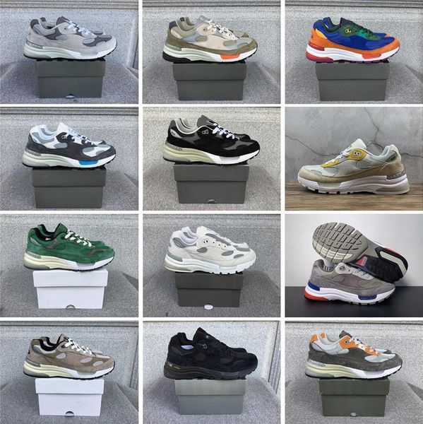 Designer Athletic Running Shoes Hommes Femmes 992 Gris JJJJound WTAPS Cloud Steel Bleu Noir Studio FY7 Crème Todd Snyder Mossy Vert Triple Noir Tan Paperboy