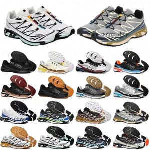 Chaussures sportives designer triples ailes en mailles noires blanc bleu rouge jaune vitesse verte croix hommes extérieurs chaussures de randonnée Saloman xt6 903