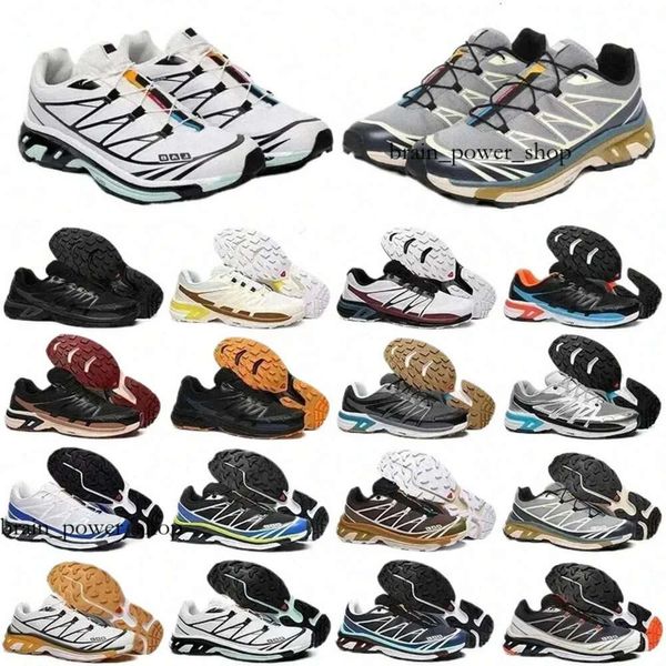 Chaussures sportives designer triples ailes en mailles noires blanc bleu rouge jaune vitesse verte croix hommes extérieurs chaussures de randonnée Saloman xt6 51