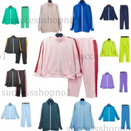 Designer Athletics: Men's Zip-Up Track Jackets Pants Sets, Angelic Lettered Joggers van Dames voor vrijetijdsstijl EUR S-XL