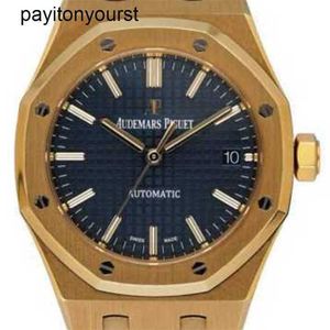 Designer Audemar Pigue Watch Royal Oak APF Factory 15450ba Blue Dial 18K Gold Paper