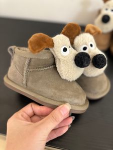 Designer Australie Lgg AUS Botte de neige enfants enfants chaussures chaudes d'hiver garçons filles mini Bailey Bling bouton bottines bébé bottes courtes chaussure à enfiler cadeaux de Noël 10A