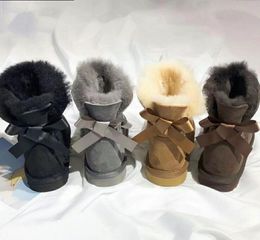 Designer australie bottes de neige australian Classic Clear Mini chaussures femmes hiver fourrure fourrure filles bottillons fsnow Half Knee Short boot tr