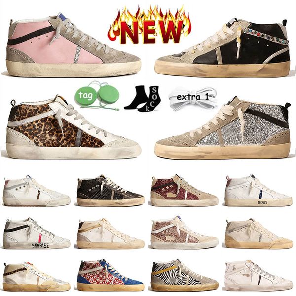 Golden Goose Slide golden Women Mens designer  shoes Casual Shoes Sneakers Trainers Outdoor heels dirty old luxury fashion goosee【code ：L】