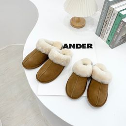 Designer Australian Snow Half pantoffels scuffette ii S5125 Verschillende stijlen lederen binnenlaarzen winter platte australië bont Furry Woman Booties 35-42